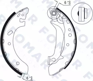 Комлект тормозных накладок FOMAR Friction FO 9031